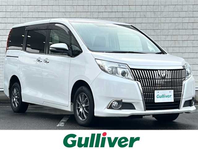 トヨタ エスクァイア Xi 秋田県 2014(平26)年 9.5万km ホワイトパールクリスタルシャイン ・ワンオーナー/・４WD/・寒冷地仕様/・片側パワースライドドア/・純正ナビ/・フルセグTV/・Bluetooth/・後席用モニター/・ETC/・バックカメラ/・オートライト/・スペアキー/・エンジンスターター/・夏タイヤ積込み