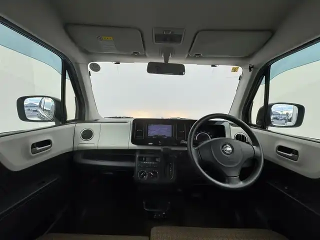 日産 モコ Sアイドリングストップ 愛知県 2012(平24)年 6.4万km ブルーイッシュブラック 純正ナビ　/（フルセグ／ＢＴ／ＣＤ／ＤＶＤ）　　/バックモニター　/アイドリングストップ　/横滑り防止　/電動格納ミラー　/ＥＴＣ　/純正ホイールキャップ　