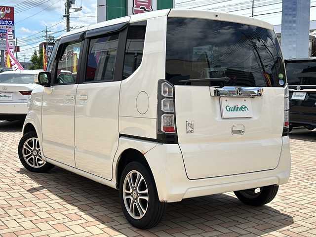 ホンダ Ｎ ＢＯＸ G Lパッケージ 鳥取県 2014(平26)年 17.4万km プレミアムホワイトパール フルタイム4WD/スマートキー/左側パワースライド/純正メモリナビ/バックカメラ/イオンエアコン/保証書・取説