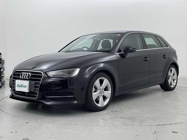 アウディ Ａ３ SB1．4TFSIシリンダーオンデマンド 宮城県 2016(平28)年 9万km ミトスブラックメタリック 禁煙車/純正ナビ/・フルセグTV/・BT.CD.DVD.SD/バックカメラ/クルーズコントロール/コーナーセンサー（前後）/アイドリングストップ/ステアリングスイッチ/パドルシフト/ETC/HIDヘッドライト/純正17インチAW/純正フロアマット/社外ドライブレコーダー
