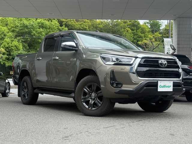 トヨタ ハイラックス Z 大阪府 2023(令5)年 1.2万km オキサイドブロンズM /禁煙ワンオーナー//荷台トノカーバー//レザー調シートカバー//アルパイン11型フローティングナビ/・フルTV/CD/DVD/Bluetooth/USB/AppleCarPlay//バックカメラ//ETC//ドラレコ