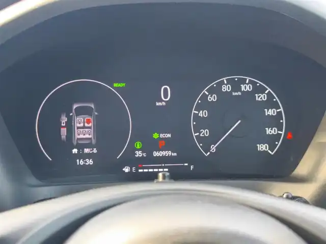 ホンダ ヴェゼル ハイブリッド e:HEV X 富山県 2021(令3)年 6.1万km クリスタルブラックパール 〇社外ナビ/〇Bluetooth/〇USBジャック/〇バックカメラ/〇ビルトインETC/〇ドライブレコーダー/〇アダプティブクルーズコントロール/〇コーナーセンサー/〇ホンダセンシング/〇LEDヘッドランプ/〇LEDフロントフォグランプ/〇オートライト/〇ブラック内装/〇ブラックファブリックシート/〇パドルシフト/〇オートエアコン/〇ウレタン製ステアリングホイール/〇純正16インチアルミホイール/〇リアスポイラー/〇スペアキー/〇禁煙車