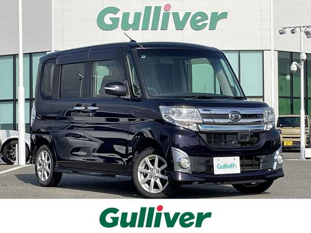 ダイハツ タント カスタム X トップED SA 佐賀県 2015(平27)年 12.2万km ナイトシャドーパープルクリスタルM 社外メモリーナビゲーション/・フルセグTV/CD/DVD/SD/USB/Bluetooth/バックカメラ/ETC/TVキャンセラー/片側パワースライドドア/後席サンシェード/ISOFIX対応/ステアリングリモコン/純正14インチアルミホイール/純正LEDヘッドライト/純正フォグランプ/純正フロアマット/純正ドアバイザ―/新車保証書/取扱説明書/スペアキー１本/衝突軽減ブレーキ/横滑り防止装置