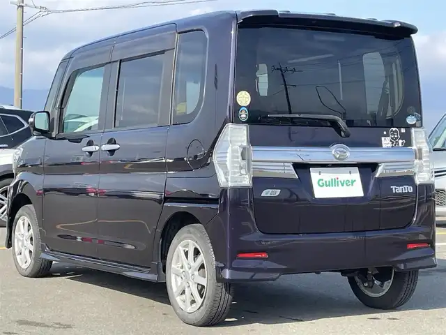 ダイハツ タント カスタム X トップED SA 佐賀県 2015(平27)年 12.2万km ナイトシャドーパープルクリスタルM 社外メモリーナビゲーション/・フルセグTV/CD/DVD/SD/USB/Bluetooth/バックカメラ/ETC/TVキャンセラー/片側パワースライドドア/後席サンシェード/ISOFIX対応/ステアリングリモコン/純正14インチアルミホイール/純正LEDヘッドライト/純正フォグランプ/純正フロアマット/純正ドアバイザ―/新車保証書/取扱説明書/スペアキー１本/衝突軽減ブレーキ/横滑り防止装置
