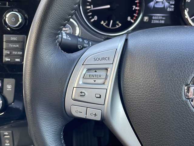 日産 エクストレイル 20X エマージェンシーブレーキ 青森県 2015(平27)年 6.6万km ブリリアントホワイトパール 4WD/純正コネクトナビ・フルセグTV/CD・DVD・Bluetooth/アラウンドビューモニター/前席シートヒーター/インテリジェントパーキングアシスト/エマージェンシーブレーキ/踏み間違い防止アシスト/レーンキープアシスト/クルーズコントロール/前後ソナー/ダウンヒルアシスト/OPパワーバックドア/ビルトインETC/LEDヘッドライト/フォグランプ/OPルーフレール/純正17インチアルミ