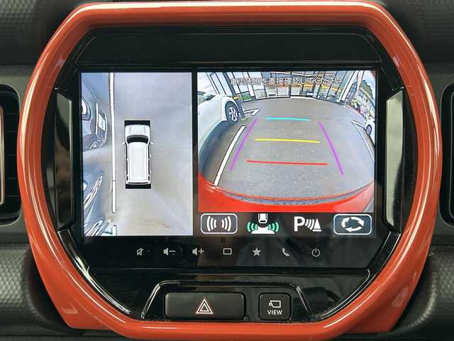 スズキ ハスラー HYBRID X ターボ 佐賀県 2020(令2)年 4.1万km バーミリオンオレンジ/ガンメタリック2トーン デュアルカメラブレーキサポート/コーナーセンサー/レーダークルーズコントロール/レーンアシスト/純正メモリナビ/・全方位カメラ/・フルセグTV/BT/DVD/前席シートヒーター/純正15インチAW/LEDヘッドライト/オートライト/フォグランプ/パドルシフト/ドアバイザー/フロアマット/電動格納ミラー/スペアキー×１