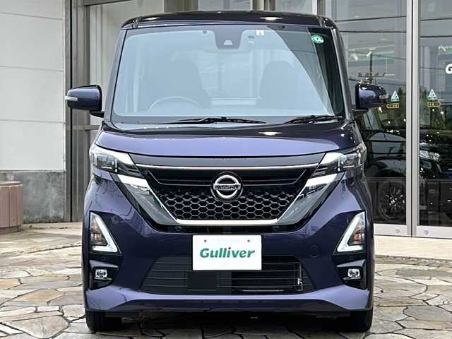 日産 ルークス HWS Gターボ プロパイロットED 静岡県 2023(令5)年 2.5万km アメジストパープル 純正ナビ/・アラウンドビューモニター/・HDMI/・Bluetooth/・SD/主要装備/・プッシュスタート/・ETC車載器/・ドライブレコーダー/・両側パワースライドドア/・純正ＡＷ/・衝突被害軽減システム/・レーンキープアシスト/・先行車発進お知らせ機能/・コーナーセンサー/・LEDヘッドライト/・オートライト/・アイドリングストップ/・スマートキー/・純正フロアマット/保証書/取扱説明書/ナビ取扱説明書