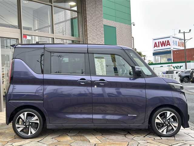 日産 ルークス HWS Gターボ プロパイロットED 静岡県 2023(令5)年 2.5万km アメジストパープル 純正ナビ/・アラウンドビューモニター/・HDMI/・Bluetooth/・SD/主要装備/・プッシュスタート/・ETC車載器/・ドライブレコーダー/・両側パワースライドドア/・純正ＡＷ/・衝突被害軽減システム/・レーンキープアシスト/・先行車発進お知らせ機能/・コーナーセンサー/・LEDヘッドライト/・オートライト/・アイドリングストップ/・スマートキー/・純正フロアマット/保証書/取扱説明書/ナビ取扱説明書