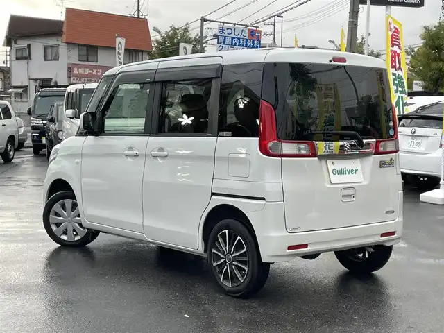 スズキ スペーシア G リミテッド 長野県 2017(平29)年 5.3万km ピュアホワイトP ４WD/社外ナビ/・Bluetooth/CD/DVD/TV/社外ETC/純正フロアマット/前席シートヒーター/片側パワースライドドア/社外14インチAW/ドアバイザー/電格ミラー/取り扱い説明書/保証書