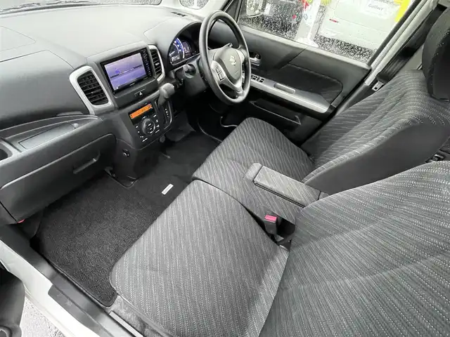 スズキ スペーシア G リミテッド 長野県 2017(平29)年 5.3万km ピュアホワイトP ４WD/社外ナビ/・Bluetooth/CD/DVD/TV/社外ETC/純正フロアマット/前席シートヒーター/片側パワースライドドア/社外14インチAW/ドアバイザー/電格ミラー/取り扱い説明書/保証書