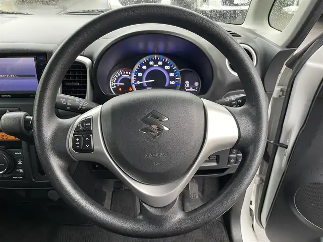 スズキ スペーシア G リミテッド 長野県 2017(平29)年 5.3万km ピュアホワイトP ４WD/社外ナビ/・Bluetooth/CD/DVD/TV/社外ETC/純正フロアマット/前席シートヒーター/片側パワースライドドア/社外14インチAW/ドアバイザー/電格ミラー/取り扱い説明書/保証書