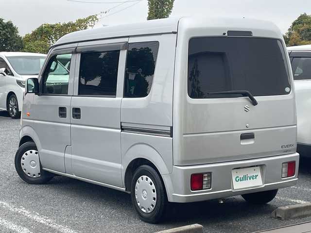 スズキ エブリイ ジョイン ターボ 千葉県 2011(平23)年 11万km シルキーシルバーメタリック ディスプレイオーディオ　前後ミラードラレコ　ＥＴＣ　ＵＳＢ　外コンビハンドル　エブリィワゴン用バンパー　外サス　外ＨＩＤ　５ＭＴ　ターボ　ハイルーフ　キーレス　電動格納ミラー　最大積載量３５０ｋｇ