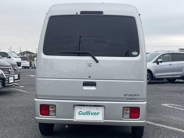 スズキ エブリイ ジョイン ターボ 千葉県 2011(平23)年 11万km シルキーシルバーメタリック ディスプレイオーディオ　前後ミラードラレコ　ＥＴＣ　ＵＳＢ　外コンビハンドル　エブリィワゴン用バンパー　外サス　外ＨＩＤ　５ＭＴ　ターボ　ハイルーフ　キーレス　電動格納ミラー　最大積載量３５０ｋｇ