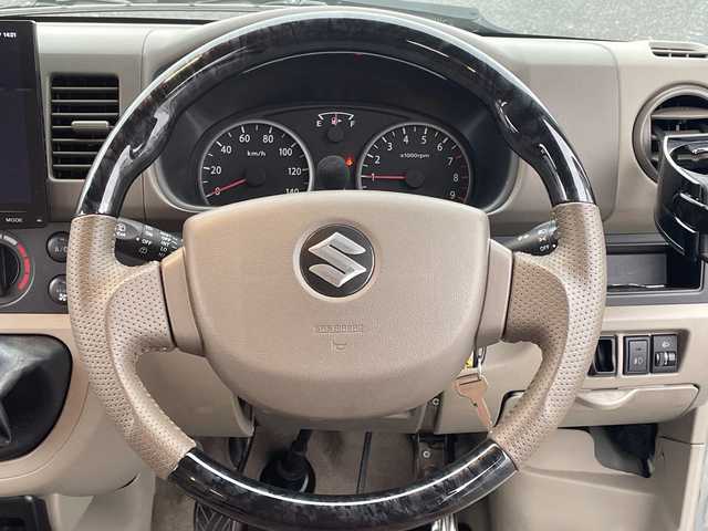 スズキ エブリイ ジョイン ターボ 千葉県 2011(平23)年 11万km シルキーシルバーメタリック ディスプレイオーディオ　前後ミラードラレコ　ＥＴＣ　ＵＳＢ　外コンビハンドル　エブリィワゴン用バンパー　外サス　外ＨＩＤ　５ＭＴ　ターボ　ハイルーフ　キーレス　電動格納ミラー　最大積載量３５０ｋｇ