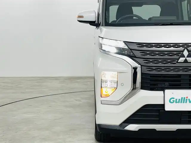 三菱 ｅＫクロススペース G プラスエディション 福島県 2021(令3)年 6.1万km シルキーホワイト e-Assist/・衝突被害軽減ブレーキシステム/・踏み間違い衝突防止アシスト/・車線逸脱警報システム/・オートマチックハイビーム/・先行車発進通知/・標識検知機能/・エマージェンシーストップ/・シグナルシステム/・オートライトコント/・ロールマルチアラウンドモニター/純正ナビゲーション/・型式：MM320D-LM/・Bluetooth/TV/CD/DVD/SD/USB/AUX/AM・FM/・バックカメラ/360°カメラ/・ETC/両側パワースライドドア/純正フロアマット/ドアバイザー/電動格納ウィンカーミラー/プッシュスタート/・スマートキー/革巻きステアリング/・ステアリングスイッチ