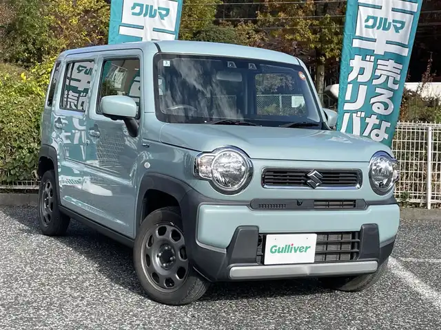 スズキ ハスラー HYBRID G 埼玉県 2020(令2)年 1.8万km オフブルーM メーカーＯＰ純正9型ナビＴＶ/全方位カメラ/前席シートヒーター/Ｆドラレコ/Ｒクリアランスソナー/プッシュスタート/スマートキー/衝突軽減ブレーキ/走行１７６５６キロ/保証書付整備手帳/取扱説明書
