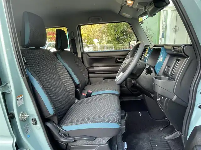 スズキ ハスラー HYBRID G 埼玉県 2020(令2)年 1.8万km オフブルーM メーカーＯＰ純正9型ナビＴＶ/全方位カメラ/前席シートヒーター/Ｆドラレコ/Ｒクリアランスソナー/プッシュスタート/スマートキー/衝突軽減ブレーキ/走行１７６５６キロ/保証書付整備手帳/取扱説明書