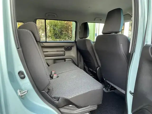 スズキ ハスラー HYBRID G 埼玉県 2020(令2)年 1.8万km オフブルーM メーカーＯＰ純正9型ナビＴＶ/全方位カメラ/前席シートヒーター/Ｆドラレコ/Ｒクリアランスソナー/プッシュスタート/スマートキー/衝突軽減ブレーキ/走行１７６５６キロ/保証書付整備手帳/取扱説明書