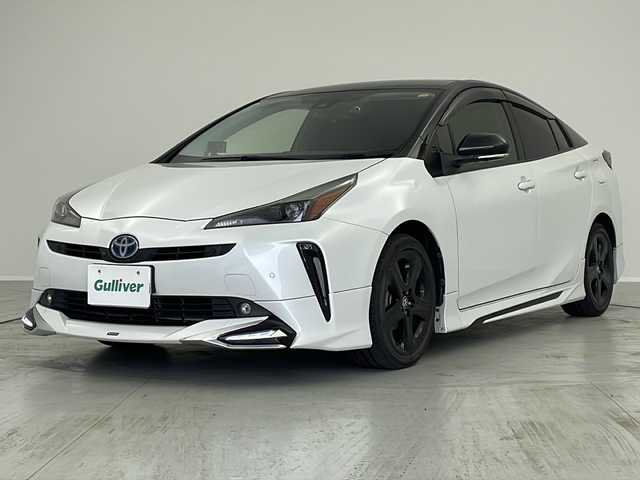 トヨタ プリウス S ツーリングセレ ブラックED 茨城県 2021(令3)年 4.2万km 白Ⅱ モデリスタフルエアロ　純正９型ディスプレーオーディオナビ　バックモニター　フルセグＴＶ　衝突軽減ブレーキ　シートヒーター　アダプティブクルーズコントロール　ＬＥＤライト　ドラレコ　ビルトインＥＴＣ