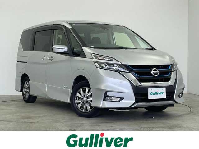 日産 セレナ e－パワー ハイウェイスター V 群馬県 2019(平31)年 3.3万km ブリリアントシルバー 禁煙車　純正９インチナビ　フリップダウンモニター　全方位カメラ　追従クルーズコントロール　プロパイロット　フリップダウンモニター　デジタルインナーミラー　両側パワースライドドア　ビルトインETC　ドライブレコーダー　衝突軽減システム　プッシュスタート　スマートキー　横滑り防止装置　オートエアコン
