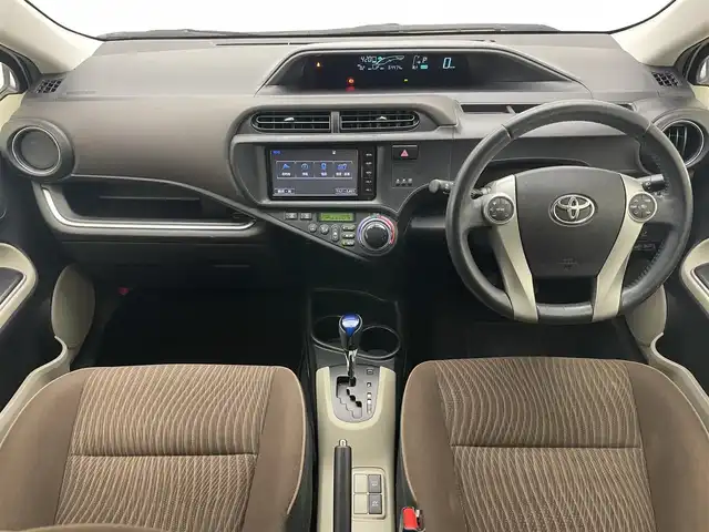 トヨタ アクア G 愛知県 2014(平26)年 6.5万km ライムホワイトパールクリスタルシャイン 純正ナビ　禁煙車　フルセグＴＶ　ＤＶＤ　バックカメラ　Ｂｌｕｅｔｏｏｔｈ　オートライト　ＥＴＣ　キセノンライト　社外１５インチＡＷ（WOODBELL）　純正フロアマット　プッシュスタート　スマートキー　