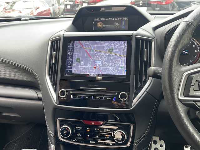 スバル フォレスター ハイブリッド アドバンス 兵庫県 2018(平30)年 5.5万km セピアブロンズM ワンオーナー/４WD/純正SDナビ/　Bluetooth/CD/DVD/USB/AM/FM/iPod/フルセグテレビ（走行中視聴可能）/車外カメラ（バック・サイド）/純正ビルトインETC/ドライブレコーダー（前方のみ）/ステアリングヒーター/パワーステアリング/パドルシフト/MTモード付AT/ブラインドスポットモニター/パワーウインドウ/パーキングアシスト/アイドリングストップ/電動リアゲート/サンルーフ/パワーシート（D+N席）/ルーフレール/コーナーセンサー（後方）/LEDヘッドライト/アンチロック・ブレーキ・システム/レーンキープアシスト/横滑り防止装置/レーンキープアシスト/盗難防止装置/i-ACTIVSENSE（衝突被害軽減システム）/スペアキー（1本）/保証書/取扱説明書/記録簿