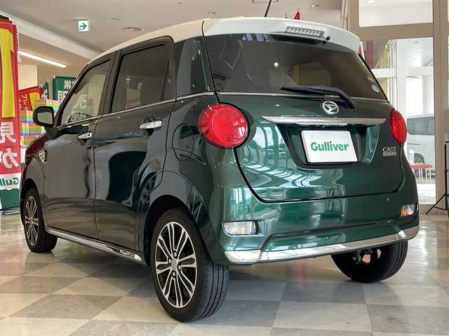 ダイハツ キャスト スタイル G リミテッド SAⅢ 福井県 2018(平30)年 2.3万km ダークエメラルドマイカ 純正８インチナビ/フルセグTV/アラウンドビューモニター/ETC/ドライブレコーダー/ワンオーナー/スマートアシストIII/シートヒーター/オートライト/オートハイビーム/LEDヘッドライト/フォグランプ/プッシュスタート/スマートキー×2/社外AW付スタッドレスタイヤ車載/純正AW/ステアリングスイッチ/純正フロアマット