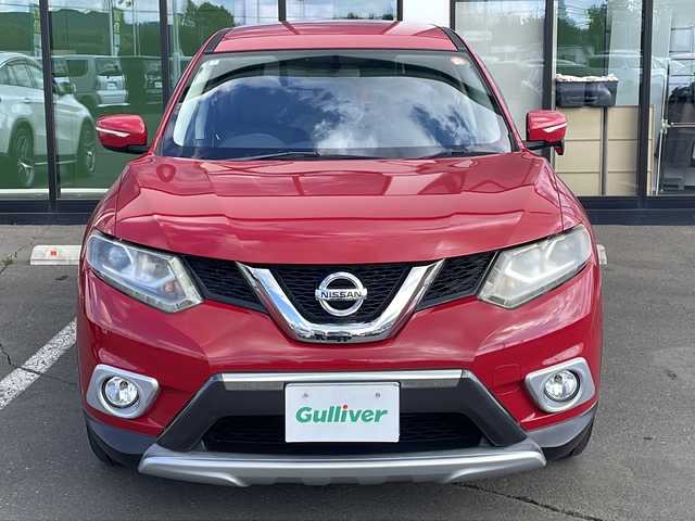日産 エクストレイル 20X エクストリーマーX 道東・釧路十勝 2014(平26)年 13.4万km バーニングレッド ・4WD/・純正SDナビ/(フルセグ.CD/DVD.BT.FM/AM)/・バックカメラ/・ETC/・電動リアゲート/・横滑り防止/・アイドリングストップ/・革巻きステアリング/・シートヒーター/・ダウンヒルアシスト/・社外AW付冬タイヤ　積込/・LEDヘッドライト/・フォグライト/・オートライト/・純正エンジンスターター/・スマートキー
