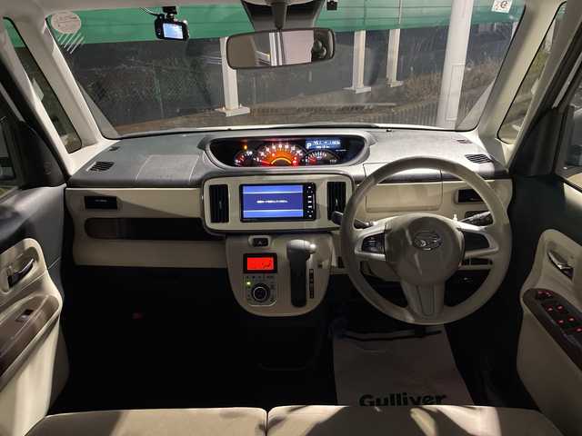 ダイハツ ムーヴ キャンバス G メイクアップ VS SAⅢ 茨城県 2022(令4)年 1.2万km パールホワイトⅢ/スムースグレーマイカメタリック 2トーン ストラーダナビ/Bluetooth/フルセグTV/両側パワースライドドア/シートヒーター/ドライブレコーダー/ビルトインETC/パノラマモニター/アイドリングストップ/横滑り防止装置/衝突軽減システム/オートライト/オートマチックハイビーム/LEDヘッドライト/コーナーセンサー/純正フロアマット/スマートキー