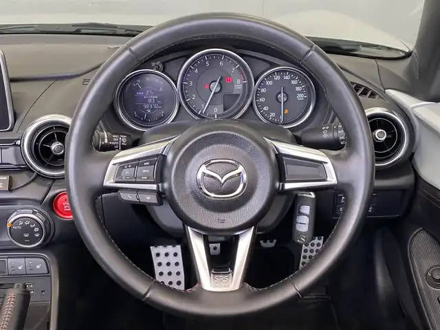 マツダ ロードスター RS 岐阜県 2016(平28)年 9.9万km セラミックM オープンカー/ＢＯＳＥプレミアムサウンド　/ブラインドスポットモニター　/ＲＥＣＡＲＯシート　/純正ナビ／ｂｌｕｅｔｏｏｔｈ／ＴＶ／ＤＩＳＣ／ＵＳＢ　/バックカメラ　/Ｂｉｌｓｔｅｉｎ車高調　/Ｐｉｖｏｔスロコン/純正フロアマット/オートライト/スマートキー×2