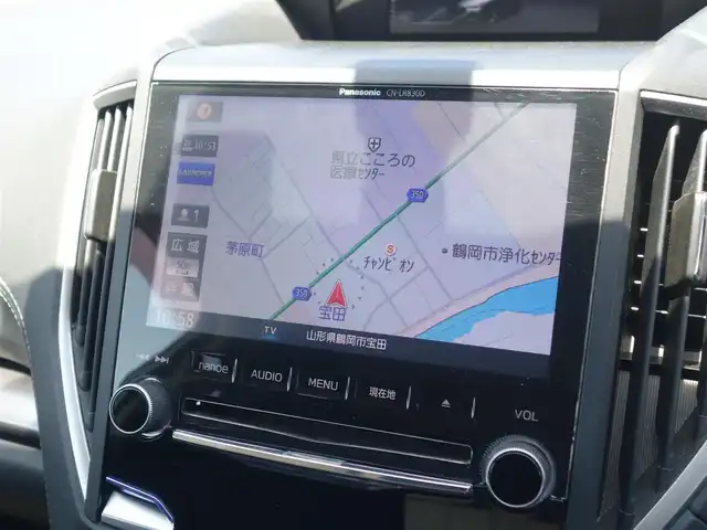 スバル インプレッサ スポーツ 2．0i－L アイサイト 山形県 2018(平30)年 6.1万km クリスタルホワイトP 4WD/衝突軽減/純正メモリナビ/　　【CD DVD BT フルセグ USB】/バックカメラ/レーダークルーズコントロール/LEDオートヘッドライト/ステアリング連動ヘッドライト/17インチアルミホイール/ステアリングスイッチ/パドルシフト/電動格納ウィンカーミラー/フォグランプ/スマートキー×2/ETC/積込タイヤ/　　【純正アルミ 205/50/R17 ノーマル 5mm ’23】