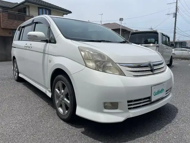 トヨタ アイシス プラタナ Gエディション 茨城県 2006(平18)年 14.2万km ホワイトパールクリスタルシャイン ワンオーナー/純正ナビ/ETC/電格ミラー/純正フロアマット