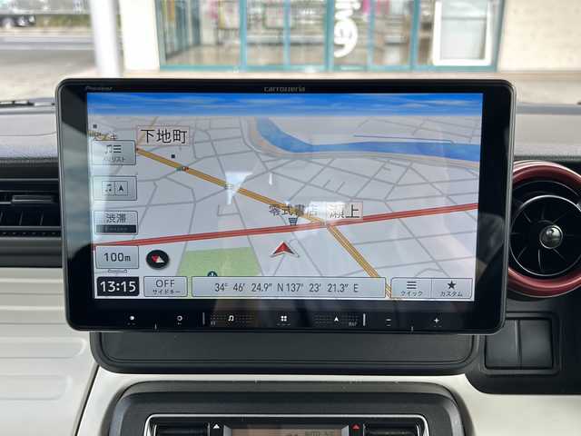 スズキ スペーシア HYBRID G 愛知県 2022(令4)年 1.5万km アーバンブラウンパールメタリック 登録時走行距離14799km/ワンオーナー/社外8インチメモリナビ/（Bluetooth/フルセグTV/CD/USB/AUX)/バックカメラ/社外ドラレコ前後/両側スライドドア/アイドリングストップ/ETC/純正フロアマット/HIDランプ/ドアバイザー/プッシュスタート/スマートキー/取説/保証書
