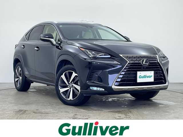 レクサス ＮＸ 300h バージョンL 秋田県 2018(平30)年 4.2万km グラファイトブラックガラスフレーク 4WD/ルーフレール/純正ナビ/（CD/DVD/BT/フルセグ）/オートクルーズコントロール/レザーシート/前後席シートヒーター/シートベンチレーション/前席パワーシート/ステアリングヒーター/ETC2.0 /電動リアゲート/スマートキー/スペアキー/電動パーキングブレーキ/ブレーキホールド/LEDヘッドライト/純正アルミホイール/コーナーセンサー