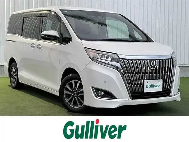トヨタ エスクァイア Gi プレミアムパッケージ 香川県 2018(平30)年 4.8万km ホワイトパールクリスタルシャイン 登録時走行距離；48004km/社外ナビ【アルパイン11インチ】/後席モニター/ETC/バックカメラ/両側パワースライドドア/プリクラッシュセーフティー/クルーズコントロール/レーンディパーチャーアラート/オートマチックハイビーム/コーナーセンサー/LEDヘッドライト/純正フロアマット/純正AW15インチ/ステアリングリモコン/ステアリングヒーター/シートヒーター/スマートキー/プッシュスタート