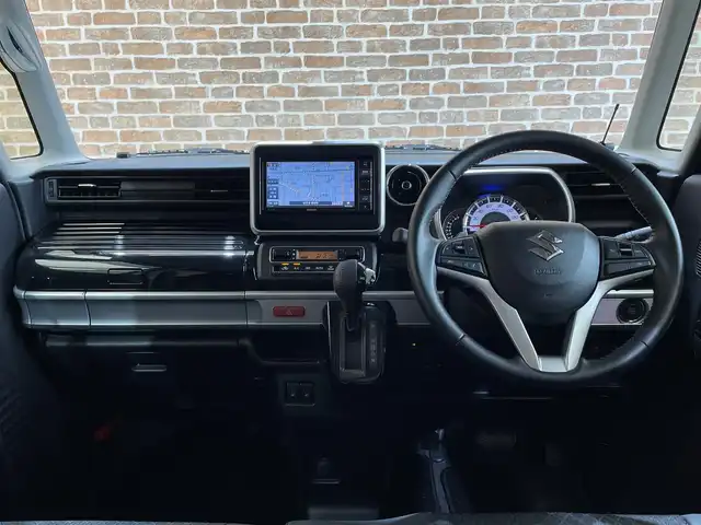 スズキ スペーシア カスタム HYBRID XS ターボ 岩手県 2020(令2)年 1.5万km ピュアホワイトP ４WD/マイルドハイブリッド/ターボ/両側パワースライドドア/デュアルセンサーブレーキサポート/車線逸脱警報/誤発進抑制機能/リヤパーキングセンサー/ハイビームアシスト/前席シートヒーター/社外ナビ/（CD/DVD/SD/ワンセグ）/オートエアコン/オートライト/LEDヘッドライト