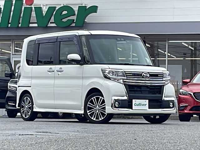 ダイハツ タント カスタム RS トップED SA Ⅲ 愛知県 2018(平30)年 6.4万km パールホワイトⅢ /禁煙車//社外メモリーナビ(パナソニック　CN-RE05D)//フルセグ/SD/BT/CD/DVD//バックカメラ//ETC//両側パワースライドドア//ドライブレコーダー(ユピテル　DRY-FH52WG)//スマートアシストIII//ターボ車//スペアスマートキー//フロアマット//ドアバイザー//ハーフレザーシート//純正15インチアルミ//2列目サンシェード//シートヒーター//LEDヘッドランプ//オートLEDヘッドライト//オートマチックハイビーム//アイドリングストップ//横滑り防止装置//盗難防止システム//本革巻きステアリング//ステアリングスイッチ//電動格納ミラー//シートリフター//フォグランプ//取扱説明書