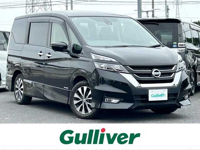 日産 セレナ ハイウェイスターVセレクションⅡ 千葉県 2018(平30)年 5万km ダイヤモンドブラック 純正9インチナビ/CD/DVD/Blu-ray/Bluetooth/フルセグTV/ETC/アラウンドビューモニター/ETC/ドライブレコーダー/純正フリップダウンモニター/両側パワースライドア/インテリジェントパーキングアシスト/エマージェンシーブレーキ/車線逸脱警報/速度/道路標識認識機能/ふらつき警報/コーナーセンサー/クルーズコントロール/オートライト/ウインカーミラー/純正16インチアルミホイール/保証書