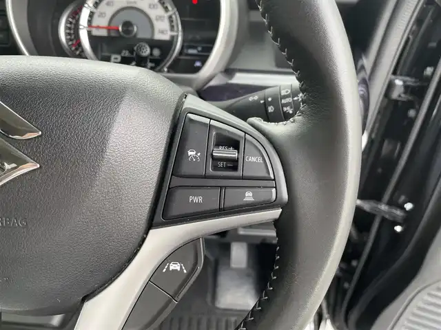 スズキ スペーシア カスタム HYBRID XS 三重県 2022(令4)年 3.7万km ブルーイッシュブラックパール3 登録時36743km/ワンオーナー/禁煙車/ハーフレザーシート/両側パワースライドドア/純正ナビ/（AM/FM/TV/Bluetooth）/フルセグTV/アラウンドビューモニター/レーダークルーズコントロール/ドライブレコーダー/ステアリングスイッチ/オートライト/シートヒーター/衝突軽減システム/レーンキープアシスト/コーナーセンサー/HUD/プッシュスタート/スペアキー/純正フロアマット/純正アルミ