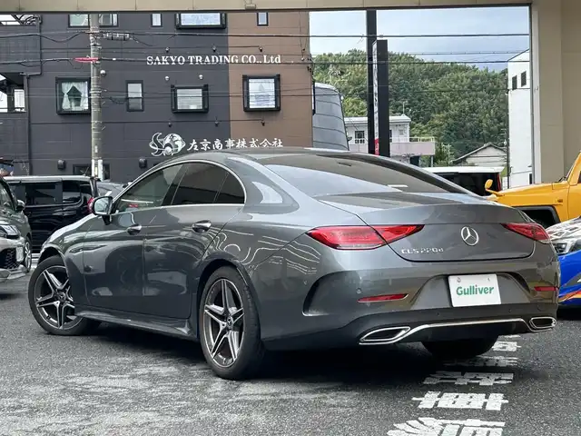 メルセデス・ベンツ ＣＬＳ２２０ｄ スポーツ エクスクルーシブPKG 静岡県 2018(平30)年 1.6万km セレナイトグレー ワンオーナー/サンルーフ/純正ナビ/フルセグTV/BT/USB/SD/全方位カメラ/ブルメスターサウンド/パフュームアトマイザー/ベージュ革シート/全席シートヒーター/前席エアシート/前席メモリー付パワーシート/パワートランク/ビルトインETC/衝突軽減ブレーキ/レーンキープアシスト/レーダークルーズコントロール/クリアランスソナー/ヘッドアップディスプレイ/ブラインドスポットモニター/パドルシフト/スマートキー×2/保証書/取扱説明書/R3/R5/R7点検記録簿有