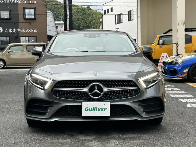 メルセデス・ベンツ ＣＬＳ２２０ｄ スポーツ エクスクルーシブPKG 静岡県 2018(平30)年 1.6万km セレナイトグレー ワンオーナー/サンルーフ/純正ナビ/フルセグTV/BT/USB/SD/全方位カメラ/ブルメスターサウンド/パフュームアトマイザー/ベージュ革シート/全席シートヒーター/前席エアシート/前席メモリー付パワーシート/パワートランク/ビルトインETC/衝突軽減ブレーキ/レーンキープアシスト/レーダークルーズコントロール/クリアランスソナー/ヘッドアップディスプレイ/ブラインドスポットモニター/パドルシフト/スマートキー×2/保証書/取扱説明書/R3/R5/R7点検記録簿有