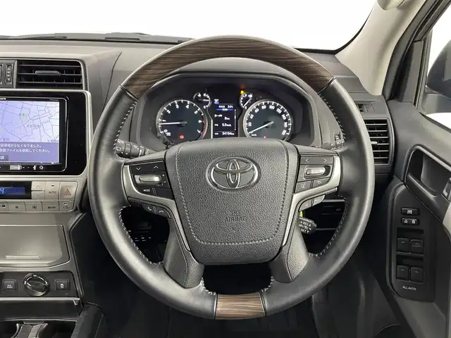 トヨタ ランドクルーザー プラド TX 埼玉県 2019(令1)年 3.5万km ブラック ４WD/トヨタセーフティセンス/レーダークルーズコントロール/社外メモリナビ(型式：AVIC-RQ902)/バックカメラ/ETC/ドライブレコーダー/レザー調シートカバー/プッシュスタート/スマートキー