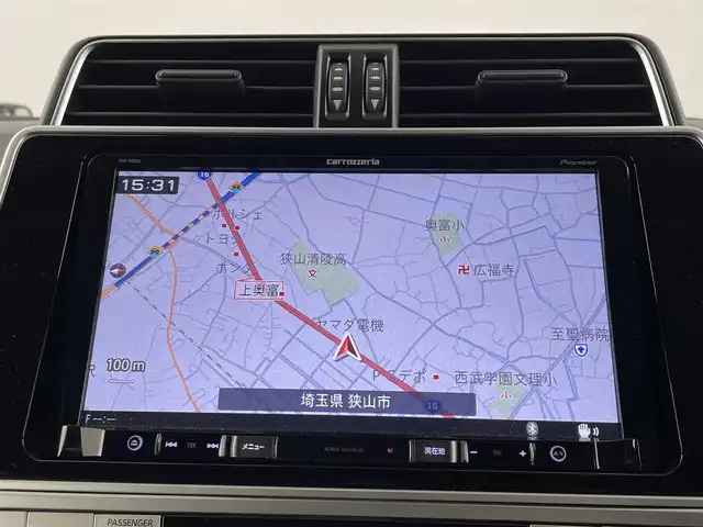 トヨタ ランドクルーザー プラド TX 埼玉県 2019(令1)年 3.5万km ブラック ４WD/トヨタセーフティセンス/レーダークルーズコントロール/社外メモリナビ(型式：AVIC-RQ902)/バックカメラ/ETC/ドライブレコーダー/レザー調シートカバー/プッシュスタート/スマートキー