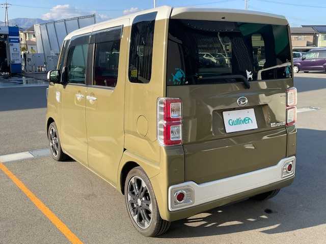 ダイハツ ウェイク G ターボ　レジャーエディション SA Ⅲ 長野県 2018(平30)年 4.7万km パールホワイトⅢ /オフビートカーキM ターボ車/カロッツェリアナビ/ＣＤ・ＤＶＤ再生/Bluetooth Audio/フルセグＴＶ/革調シートカバー/スマートキーx2/プッシュスタート/LEDライト/オートライト/コーナーセンサー/衝突被害軽減システム/誤発進抑制装置/両側パワースライドドア/フォグランプ