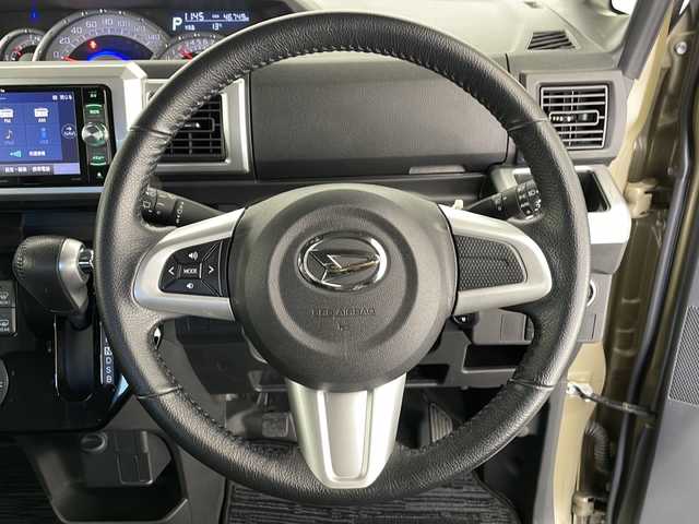 ダイハツ ウェイク G ターボ　レジャーエディション SA Ⅲ 長野県 2018(平30)年 4.7万km パールホワイトⅢ /オフビートカーキM ワンオーナー/ターボ/社外SDナビ　AVIC-RW801/(フルセグ/Bluetooth/CD/DVD）/バックカメラ/両側電動スライドドア/衝突軽減ブレーキ/車線逸脱防止機能/前後コーナーセンサー/革調シートカバー/2列目サンシェード/ドアバイザー/アイドリングストップ/ベンチシート/LEDヘッドライト/取扱説明書/保証書