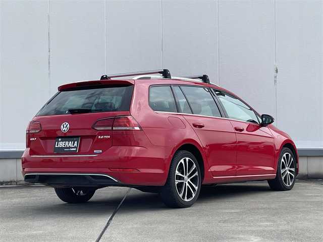 フォルクスワーゲン ゴルフ ヴァリアント TDI コンフォートL マイスター 東京都 2020(令2)年 8.6万km 赤 ワンオーナー　/純正アルミホイール　/フルセグテレビ　/バックカメラ　/ルーフレール　/アダプティブクルーズコントロール　/ドライブレコーダー