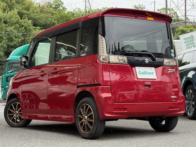 スズキ スペーシア カスタム XS 大阪府 2015(平27)年 15万km フェニックスレッドパール /社外SDナビ/AVIC-ZH0099W//AM/FM/CD/DVD/SD//フルセグテレビ//Bluetooth//片側パワースライドドア//社外14インチアルミホイール//ETC//スマートキー//プッシュスタート//取扱説明書//スペアキー×1
