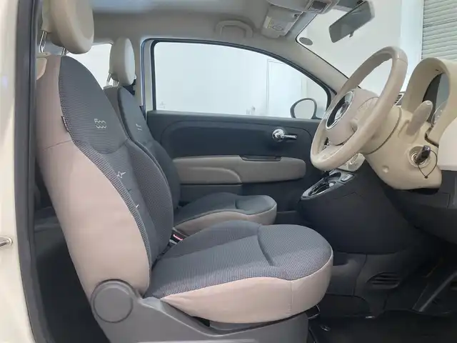 フィアット ５００ 1．2 ポップ 熊本県 2015(平27)年 6.5万km 白 ワンオーナー/純正CDオーディオ/FM/AM/新車時保証書/取扱説明書