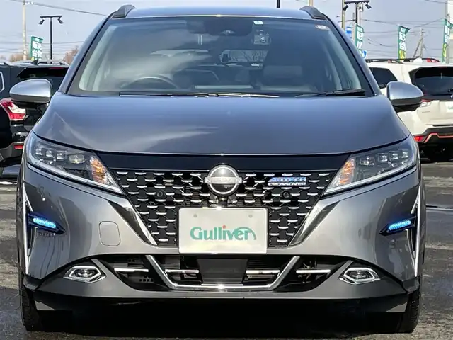 日産 ノート オーテック クロスオーバーFOUR 道央・札幌 2022(令4)年 6万km ダークメタルグレー ４WD/ワンオーナー/純正メーカーナビ/AM/FM/BT/フルセグ/エマージェンシーブレーキ/横滑り防止装置/レーダークルーズコントロール/レーンキープアシスト/クリアランスソナー/パーキングセンサー/アラウンドビューモニター/ビルトインETC2.0/ドライブレコーダー/ハンドル支援/EVMODE/D-MODE/前席シートヒーター/レザーシート/革巻きステアリング/ステアリングリモコン/ハンドルヒーター/置くだけ充電/電動パーキング/オートブレーキホールド/プッシュスタート/スマートキー/LEDヘッドライト/オートライト/フォグランプ/電動格納ミラー/フロアマット/ドアバイザー/スペアキー/純正エンジンスターター/純正AW夏タイヤ積込/195/60/R16/2021年/山5mm