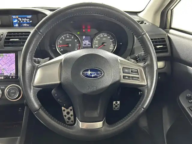スバル インプレッサ ＸＶ 2．0i－L アイサイト 佐賀県 2014(平26)年 8.8万km デザートカーキ 社外7インチナビ/ワンセグTV/Bluetooth/CD/DVD/バックカメラ/運転席・助手席パワーシート/ETC/純正17インチアルミホイール/アダクティブクルーズコントロール/アイサイト/衝突被害軽減システム/キセノンヘッドライト/スマートキー/プッシュスタートボタン